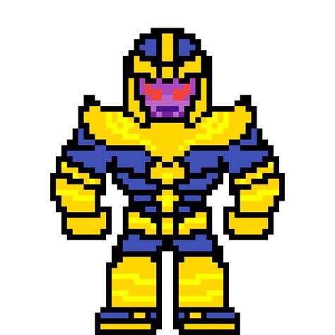 Pixilart Thanos Pixel Art By Themadtitan