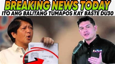 Lagot Na Baste Duterte Namut La Di Nakalig Tas Sa Pasab G Ni Pres