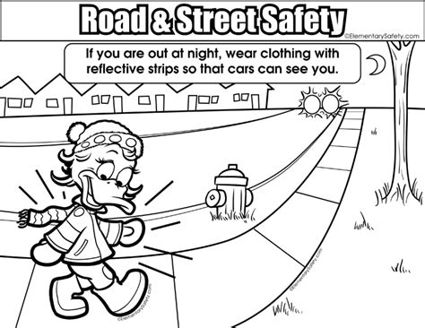 19 Pedestrian Safety Coloring Pages Printable Coloring Pages