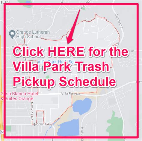 Villa Park Trash Schedule 2025 Bulk Pickup Holidays Recycling