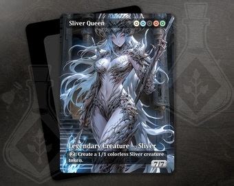 Custom Mtg Proxy Full Art Sliver Queen Etsy