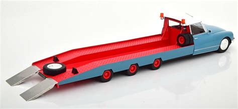 Citroen DS Tissier Car Transporter 1970 Blue Red Modelcar Citroen DS