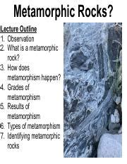 Understanding Metamorphic Rocks Grades Results Types Course Hero