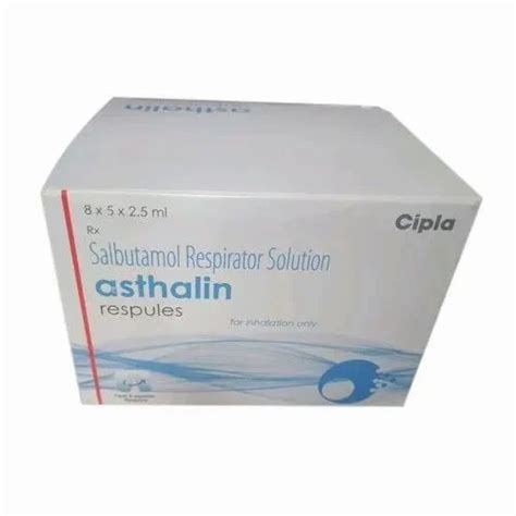 Cipla Asthalin Respules Salbutamol Respirator Solution At Rs 112