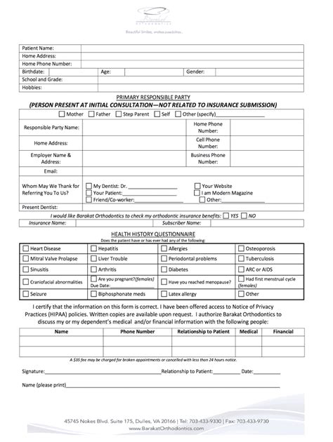 Patient Screening Form Fill Online Printable Fillable Blank