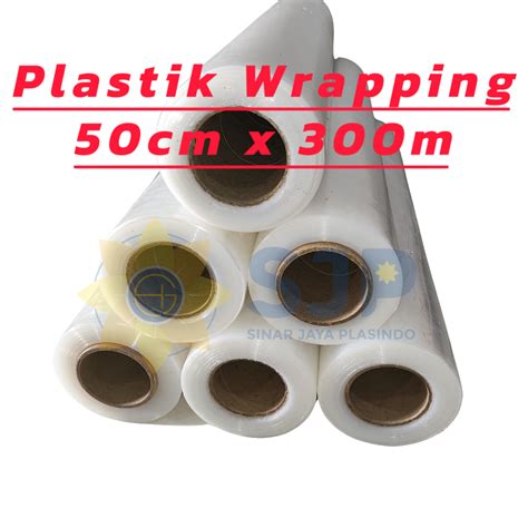 Plastic Wrapping Stretch Film Clear 50cm X 300meter Shopee Philippines