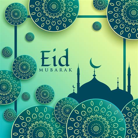 Creative Eid Festival Greeting Background With Islamic Patterns Download Free Vector Art