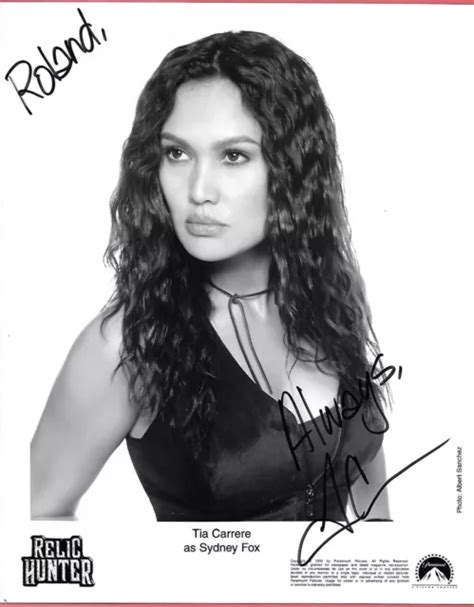 AUTOGRAMM TIA CARRERE Handsigniert Original Autogrammkarte Autograph