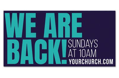 Outdoor Church Welcome Banners | Church Banners