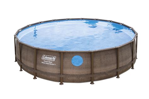 Coleman Round Power Steel Frame Ii Swim Vista 18 X 48 Above Ground