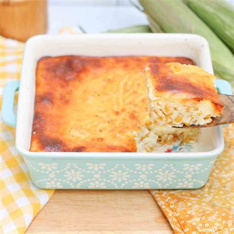 Creamy Corn Pudding Recipe - A Fork's Tale