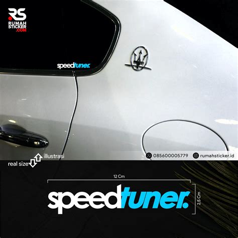 Jual STICKER CUTTING SPEEDTUNER KECIL PACK DUA WARNA CEK DESKRIPSI