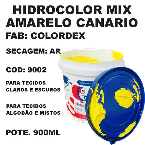 Tinta Hidrocolor Mix Amarelo Canario Ml Colordex Serigrafia Na Web