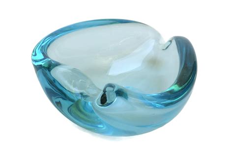 Blue Murano Glass Ashtray