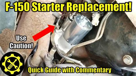 1987 1996 Ford F150 Starter And Solenoid Replacement Updated With Commentary Youtube