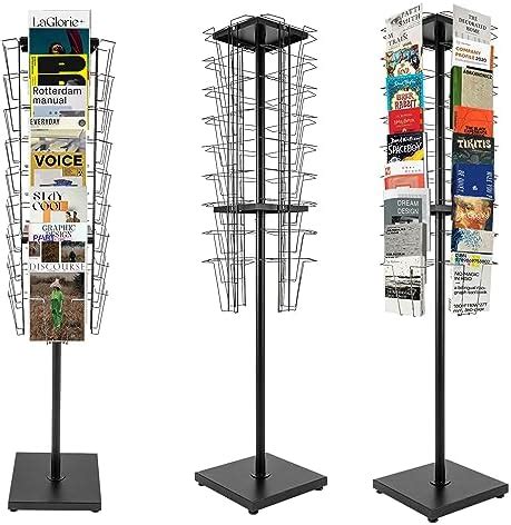 Amazon Kunghei 36 Pockets Rotating Magazine Rack Holder Brochure