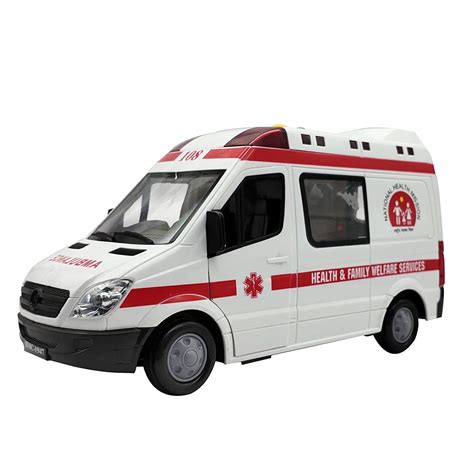 Sr Toys 108 Emergency Hospital Ambulance Vehicle Van Toy With Friction