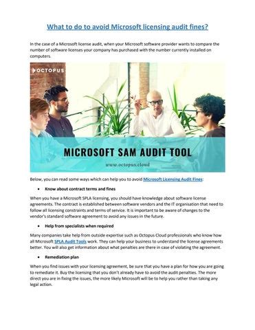 Microsoft SAM Audit Tool Microsoft SPLA License Management By Octopus