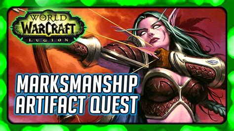 Wow Legion Marksmanship Hunter Artifact Quest Thas Dorah Alleria