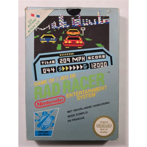 Trader Games RAD RACER NINTENDO NES PAL B FAH COMPLETE WITH 3 D