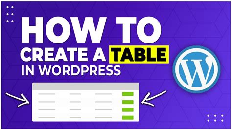 How To Add Tables In Wordpress Post Page Create Manage Tables