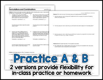 Permutations And Combinations Notes And Practice By Math Beach Solutions