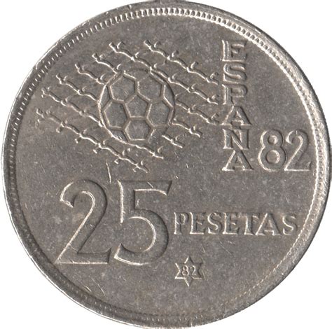 25 Pesetas Juan Carlos I España 82 Spain Numista