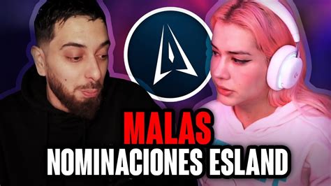 NOMINACIONES ABSURDAS EN LOS ESLAND STREAMER REVELACIÓN YouTube