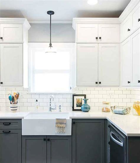 Two Tone Kitchen Design Ideas Cabinets Matttroy