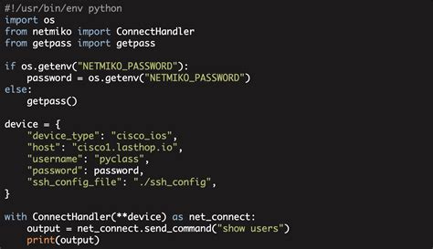 Python For Network Engineers Netmiko Library