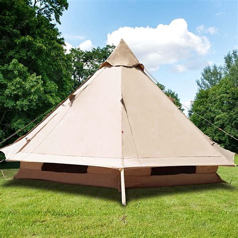 Ballsea Zelt 4 Personen Camping Familienzelt 350 390cm Tipi Zelt