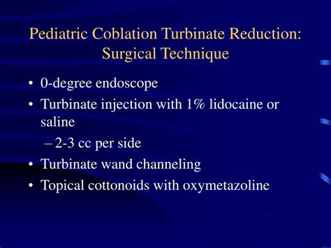 Ppt Pediatric Turbinate Hypertrophy Nina L Shapiro Md Associate