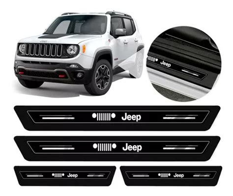 Soleira Protetor Porta Platinum Jeep Renegade 2015 2016 2017 2018 2019