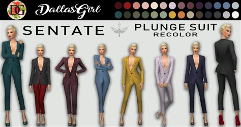 Sentate Plunge Suit Recolor Available In Plumbobteasociety ‘s Cottage