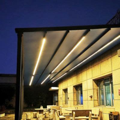 Custom Made Modern Louver Roofing Cover Outdoor Electric Motorized