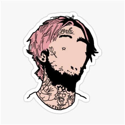 Pegatinas Lil Peep For Sale Sticker Art Bleach Drawing Lil Peep