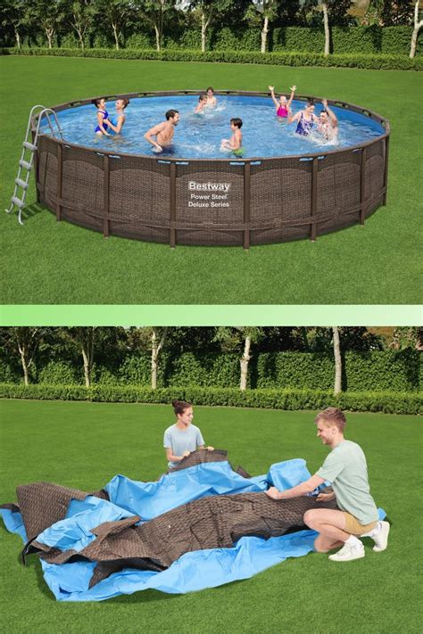 Bestway Power Steel Deluxe Series X Above Ground Pool Set Sam