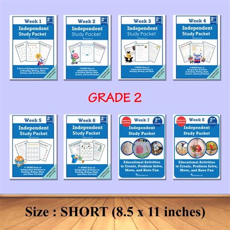 Grade 2 Independent Study Packet Worksheets Workbooks Lazada Ph