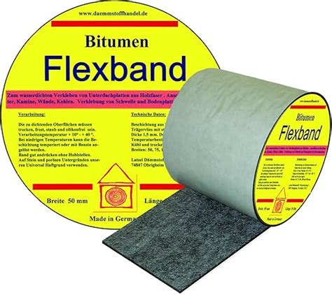 Bitumen Flex Dichtband 150 Mm Dehnbarkeit Bis 30 Amazon De Baumarkt