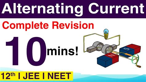 Alternating Current Revision In 10 Mins Physics Class 12 Important