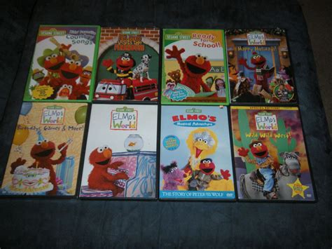 Lot Of 8 Kids Sesame Street Elmos World Dvds On Popscreen