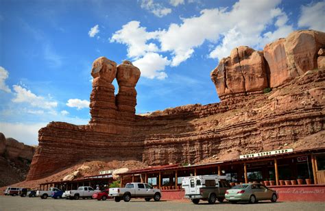 The Navajo Twins Geologic Formation In The Historic Pioneer Town Of