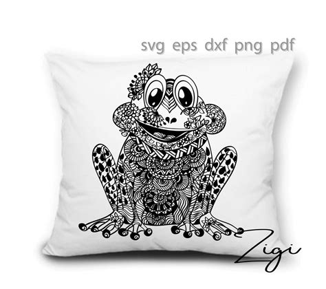 Frog Svg Zentangle Svg Mandala Svg Funny Svg Childrens Svg Cricut