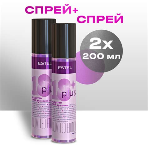 ESTEL PROFESSIONAL Увлажняющий спрей термозащита для волос 18+ PLUS ...