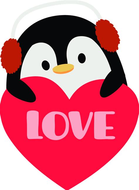 Valentine Penguins Svg Bundle Penguins Svg Cute Penguins Svg