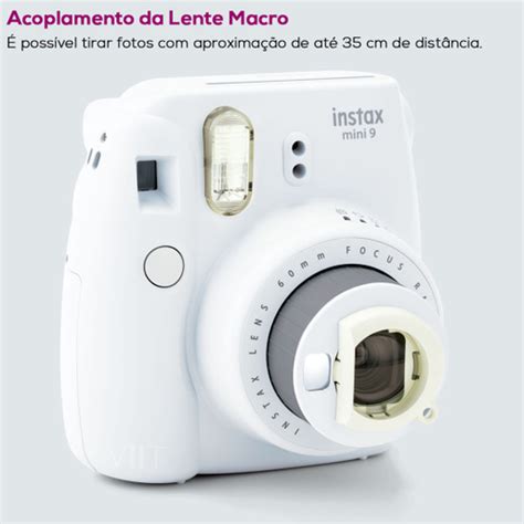 Instax Mini 9 Branco Gelo Câmera Instantânea Fujifilm Original