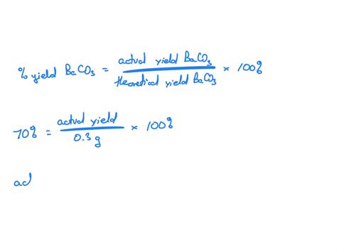 Theoretical Yield Formula