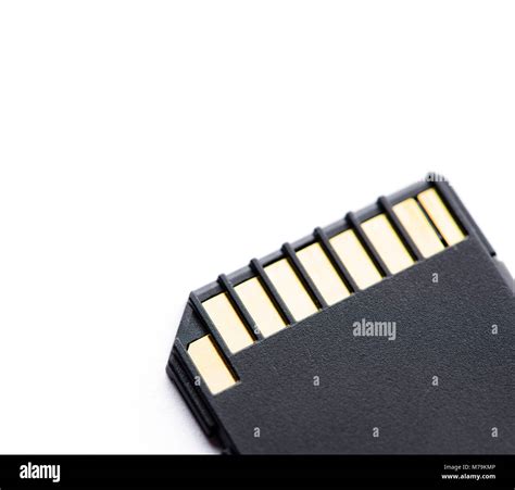 Black Memory Sd Card Isolated On White Background Stock Photo Alamy