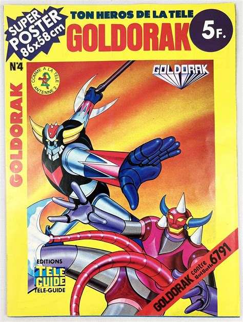 Grendizer Tele Guide Editions Super Poster 2 Goldrake Vs Golgoth