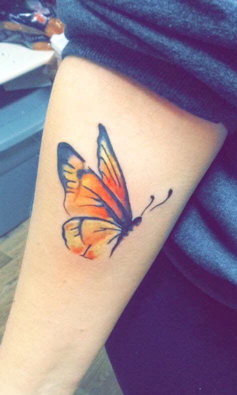 Watercolor Monarch Butterfly Tattoo